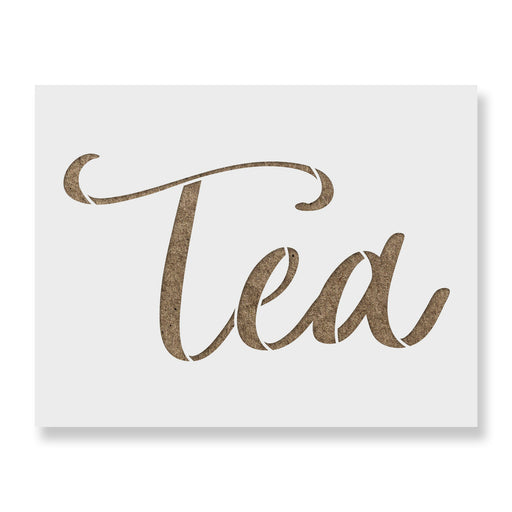 Kitchen Label Tea Stencil