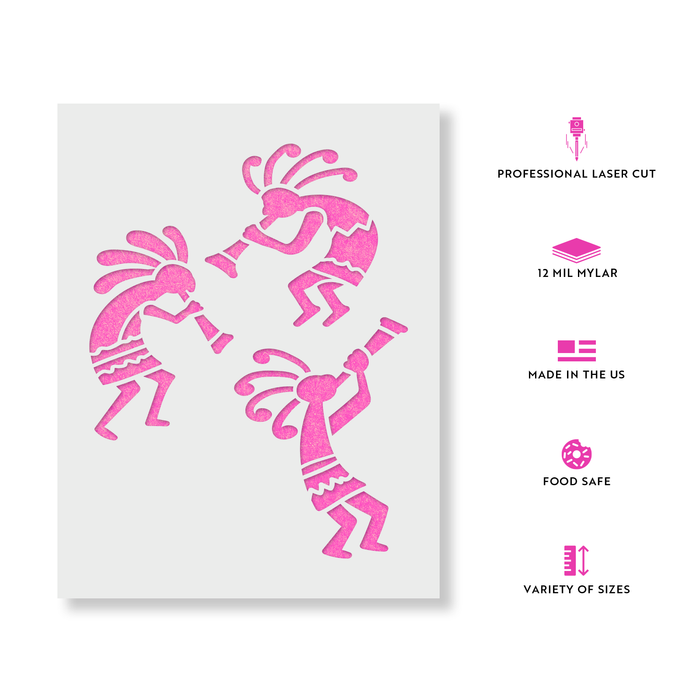Kokopelli Stencil