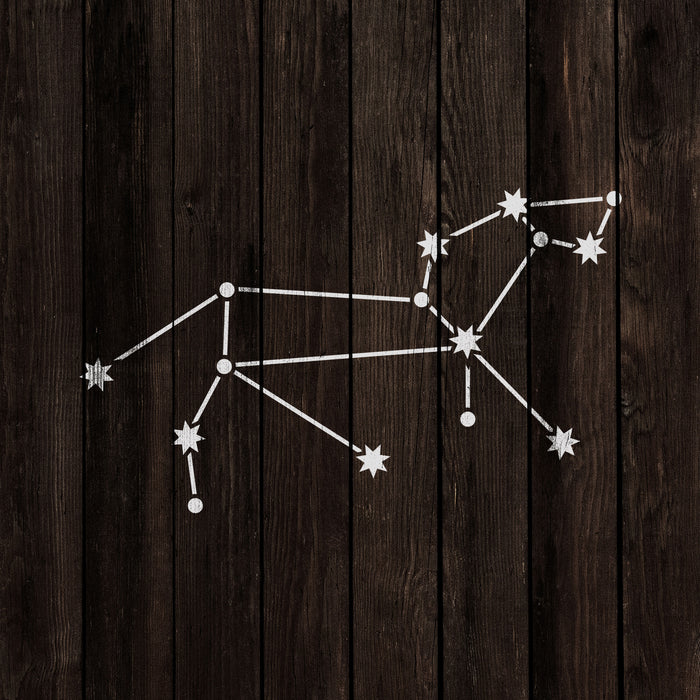 Leo Constellation Stencil