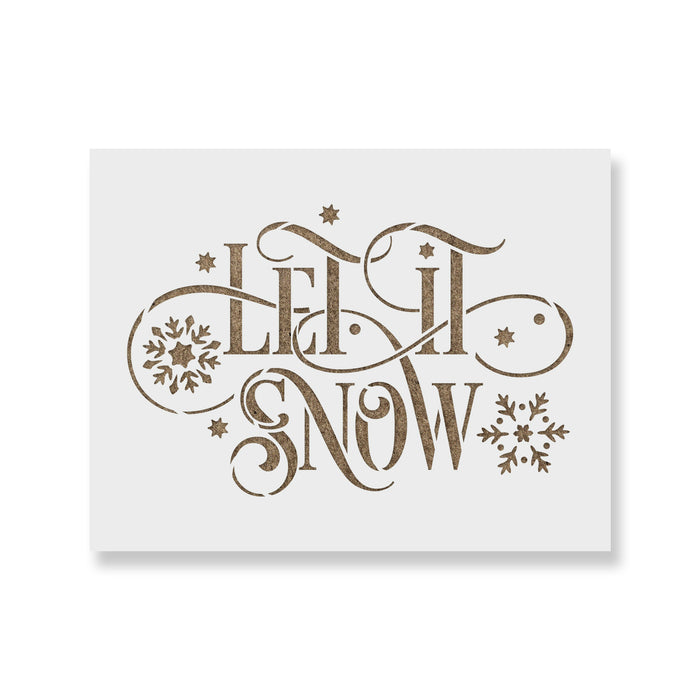 let-it-snow-stencil-for-winter-crafts-perfect-stencil-for-wood-signs for Free Printable Christmas Stencils For Snow Spray Let It Snow Stencil for Winter Crafts - Perfect Stencil for Wood Signs for Free Printable Christmas Stencils For Snow Spray