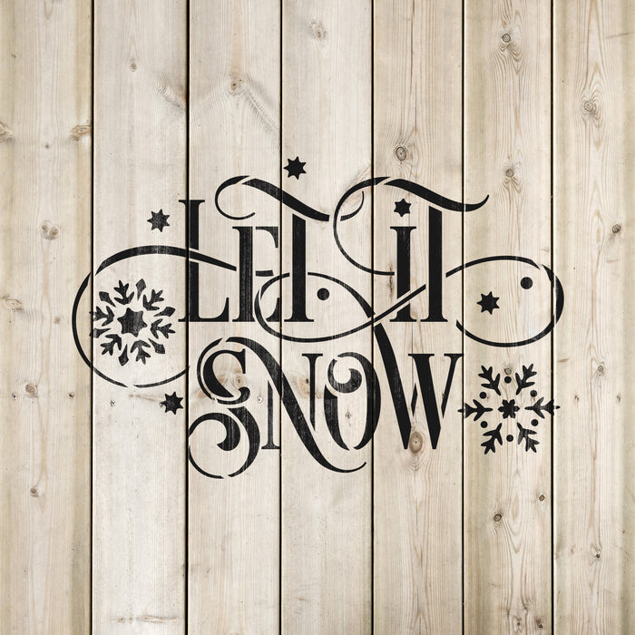 let-it-snow-stencil-for-winter-crafts-perfect-stencil-for-wood-signs for Free Printable Stencils For Wood Signs Let It Snow Stencil for Winter Crafts - Perfect Stencil for Wood Signs for Free Printable Stencils For Wood Signs
