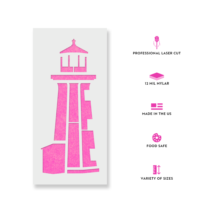 Lighthouse Stencil