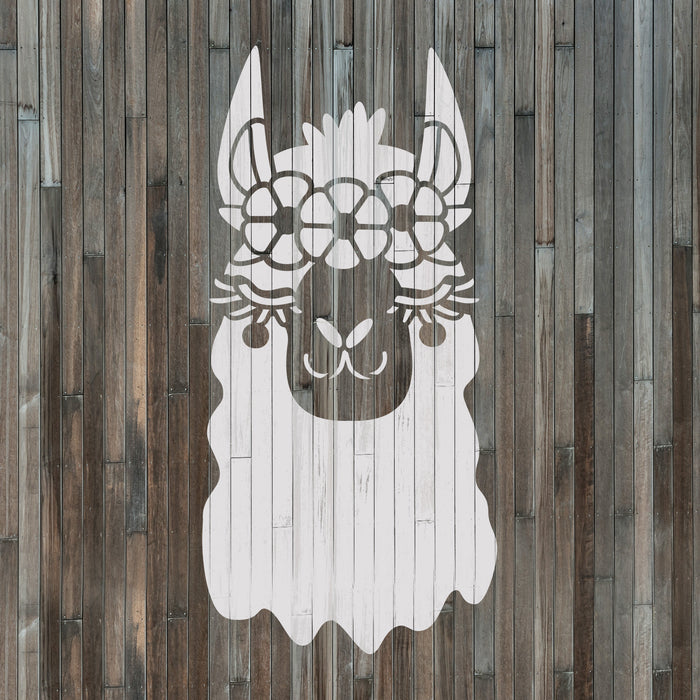 Llama Lashes Stencil