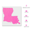 Louisiana State Stencil