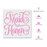 Maid Of Honor Wedding Label Stencil