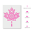 Mandala Maple Leaf Stencil