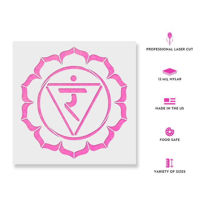 Manipura Solar Plexus Chakra Stencil