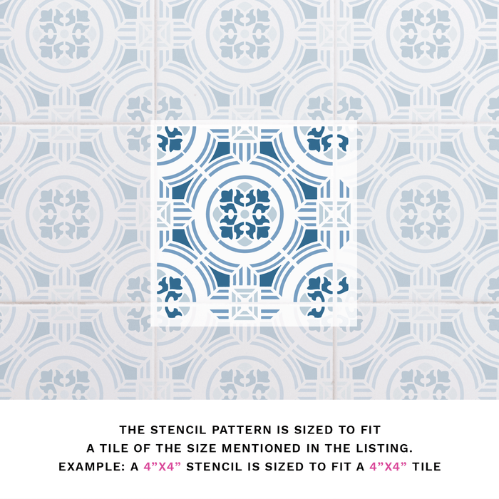 Meriela Tile Stencil