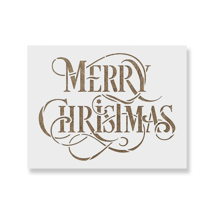 Merry Christmas Stencil Laser Cut on Reusable Mylar w/ Fast Shipping! merry-christmas-stencil-laser-cut-on-reusable-mylar-w-fast-shipping