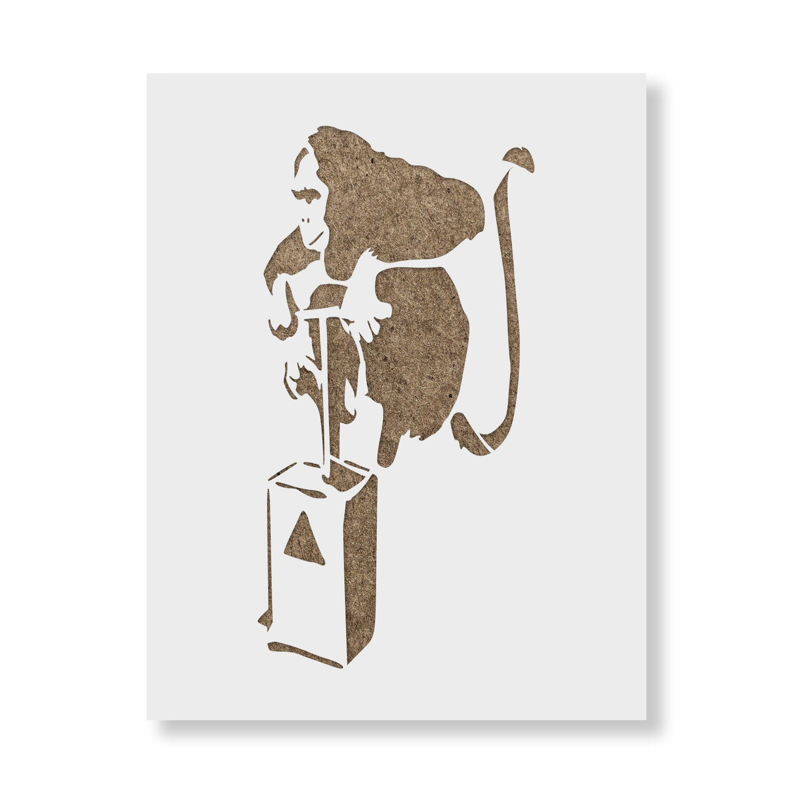 Monkey Bomb Banksy Stencils - Stencil Revolution