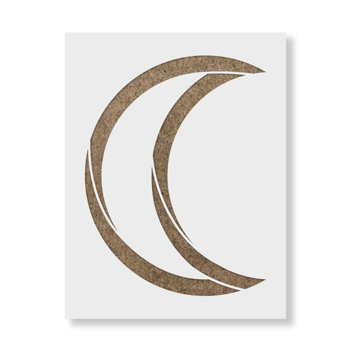Moon Astrology Symbol Stencil