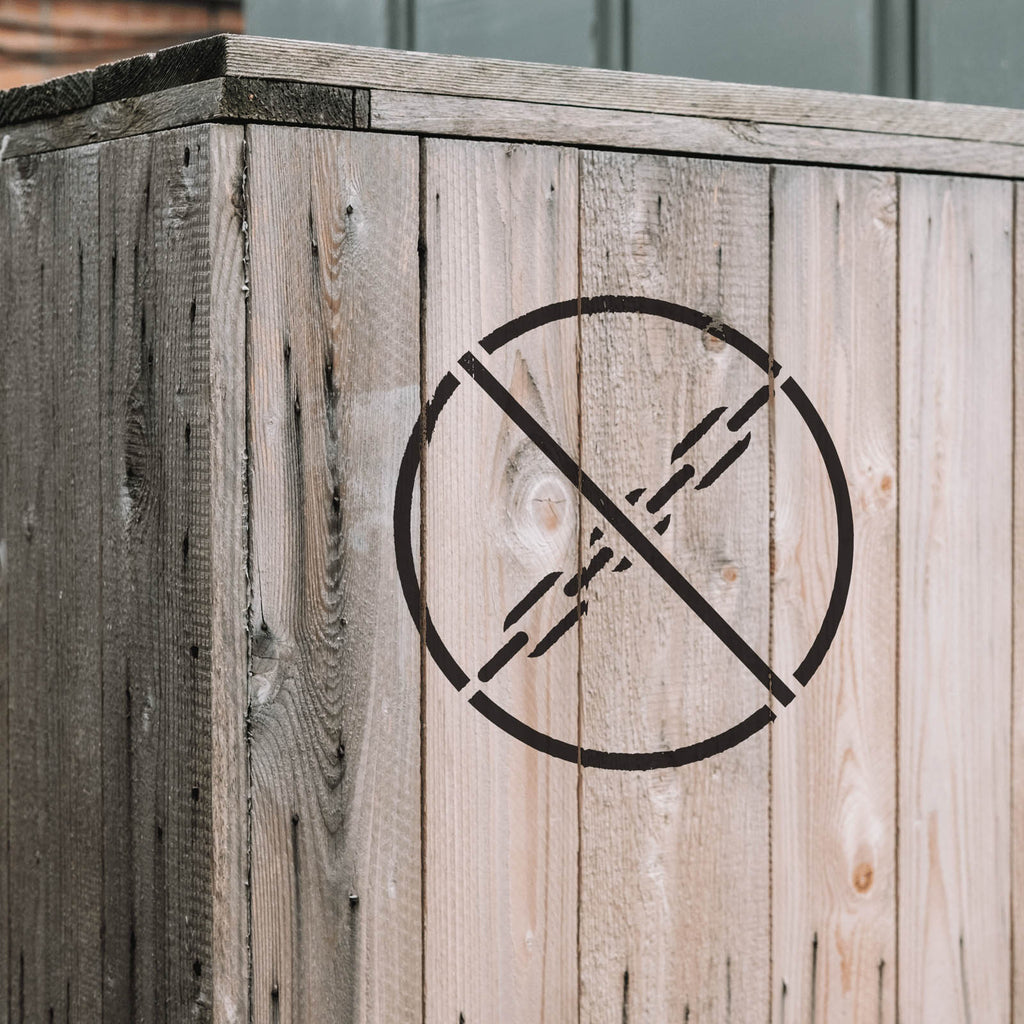 No Lifting Symbol Stencils - Stencil Revolution