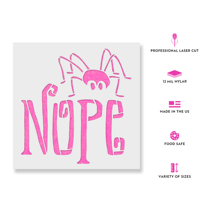 Nope Spider Stencil