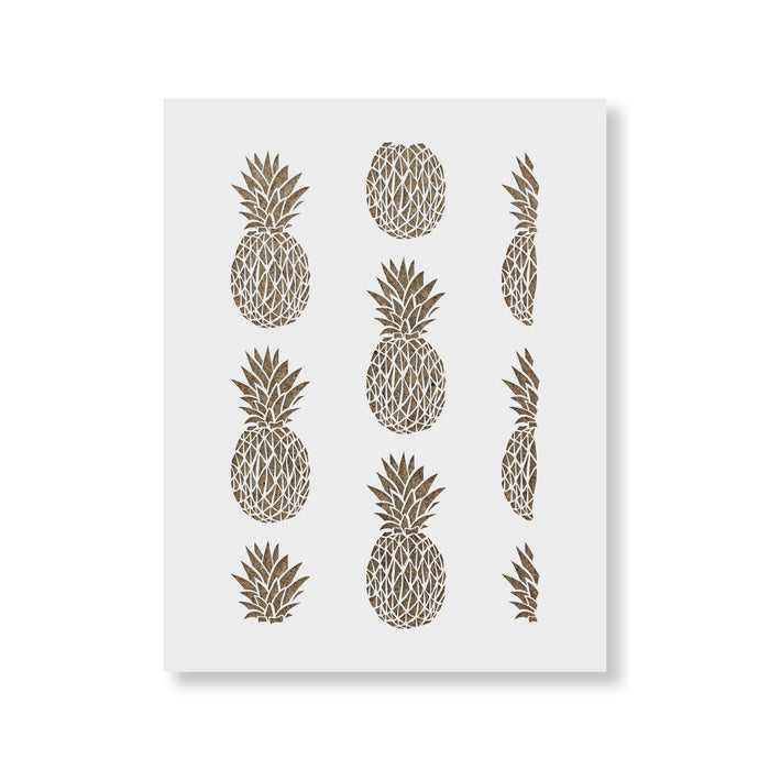 Pineapple Pattern Wall Stencil