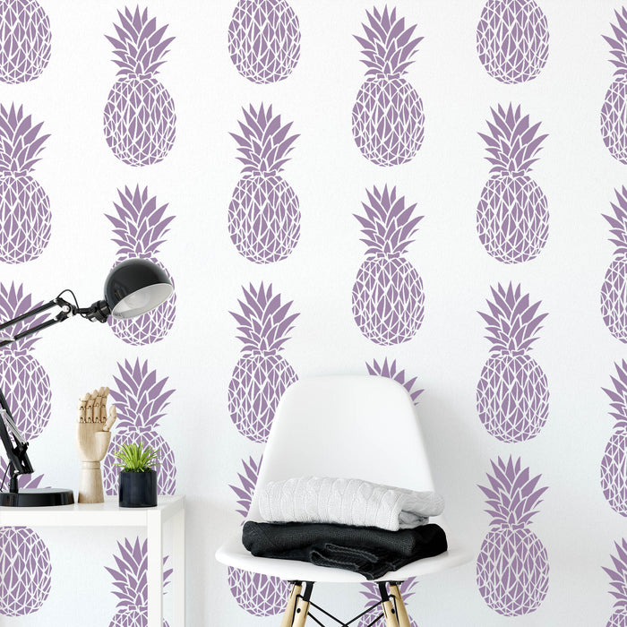 Pineapple Pattern Wall Stencil
