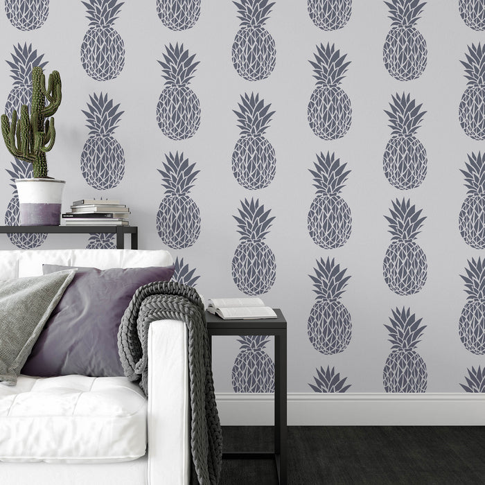 Pineapple Pattern Wall Stencil