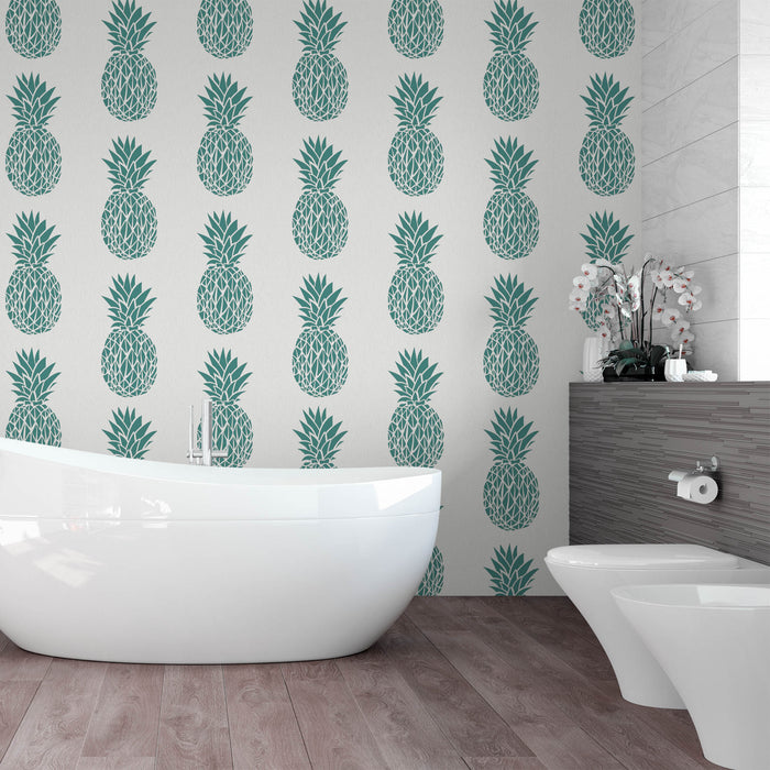 Pineapple Pattern Wall Stencil