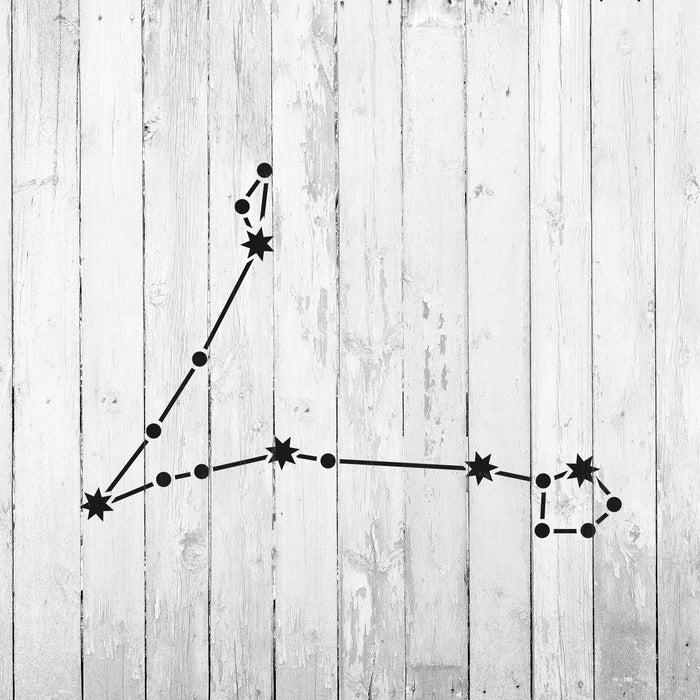 Pisces Constellation Stencil