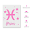 Pisces Zodiac Symbol Stencil
