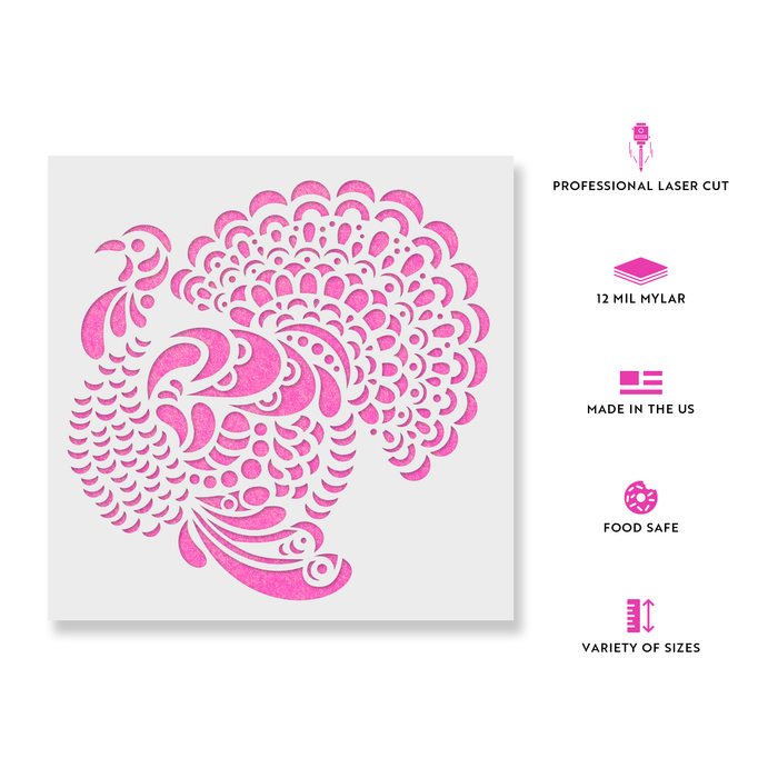 Popup Thanksgiving Turkey Stencil