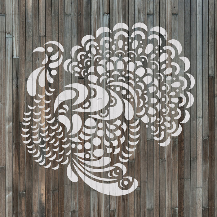 Popup Thanksgiving Turkey Stencil