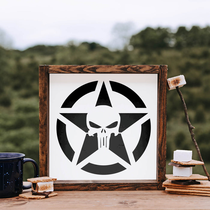 Punisher Skull Star Stencils - Stencil Revolution punisher-skull-star-stencils-stencil-revolution