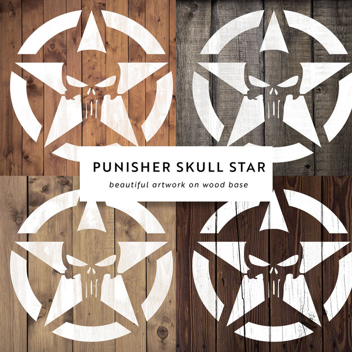 Punisher Skull Star Stencils - Stencil Revolution punisher-skull-star-stencils-stencil-revolution