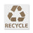 Recycle With Text Stencil