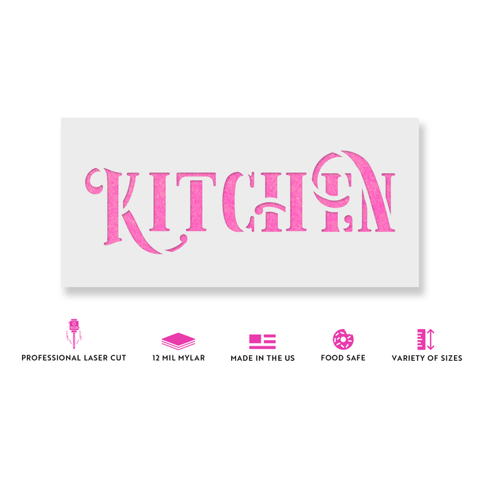 Rustic Kitchen Stencil