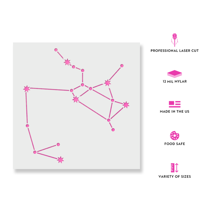 Sagittarius Constellation Stencil