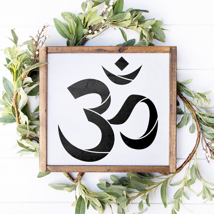 Sahasrara Crown Chakra Symbol Stencil