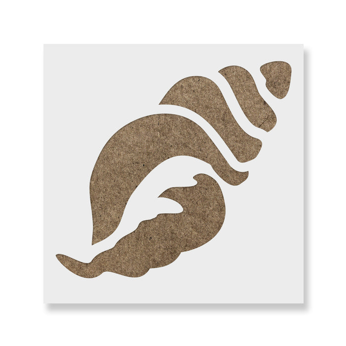 Seashell Stencil of a Conch Shell for Beach Themed DIY Crafts