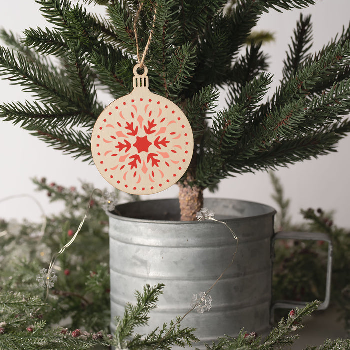 Snowflake Christmas Ornament Stencil