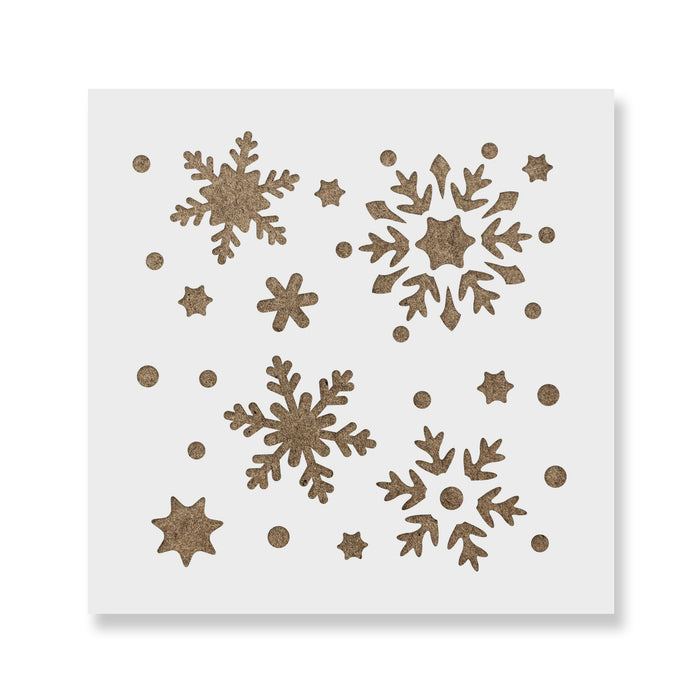 Snowflakes Cookie Stencil