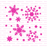 Snowflakes Cookie Stencil
