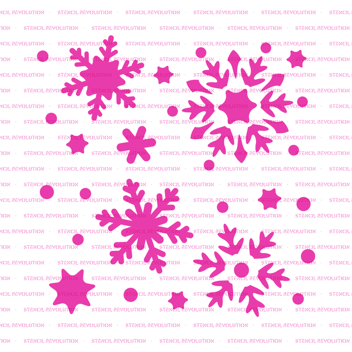 Snowflakes Cookie Stencil
