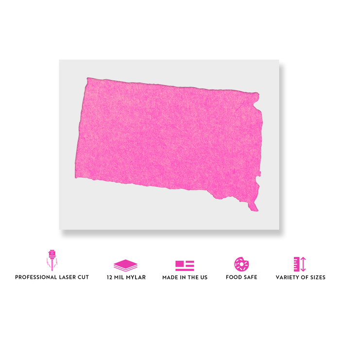 South Dakota State Stencil