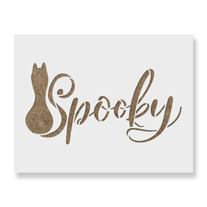 Spooky Cat Stencil