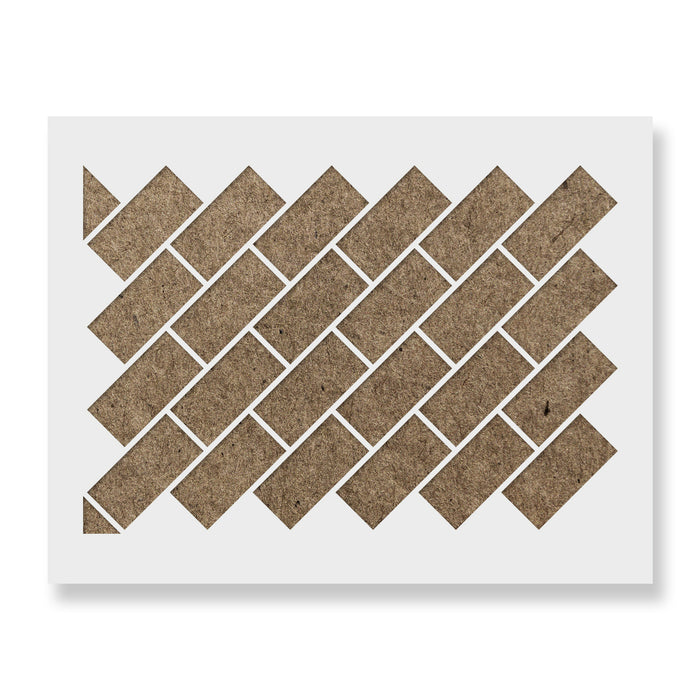 Stack Brick Pattern Stacked Brick Pattern Wall Stencils - Stencil Revolution