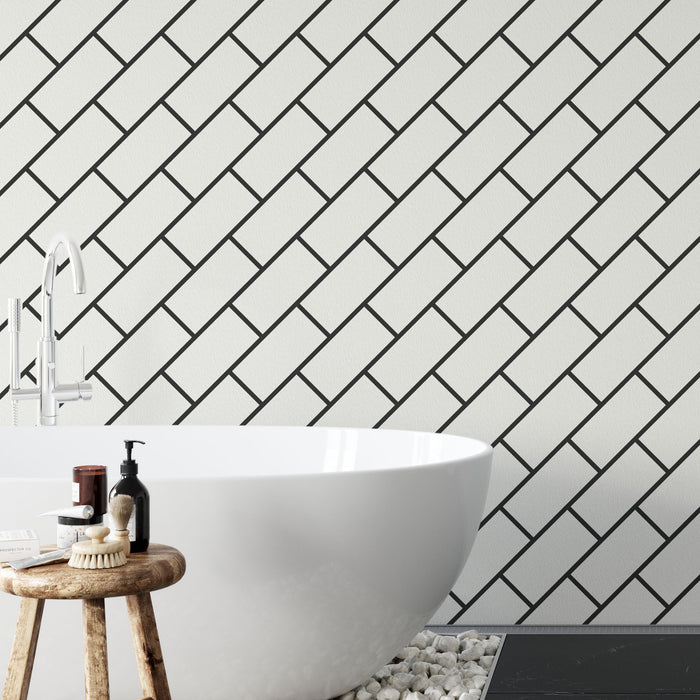 Stack Brick Pattern Stacked Brick Pattern Wall Stencils - Stencil Revolution
