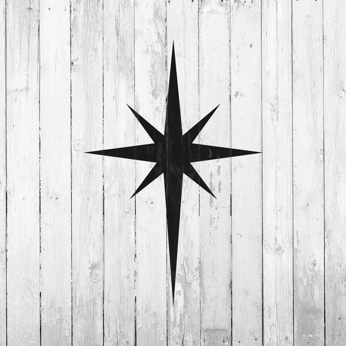 Starburst Stencil Laser cut stencil of a bursting star