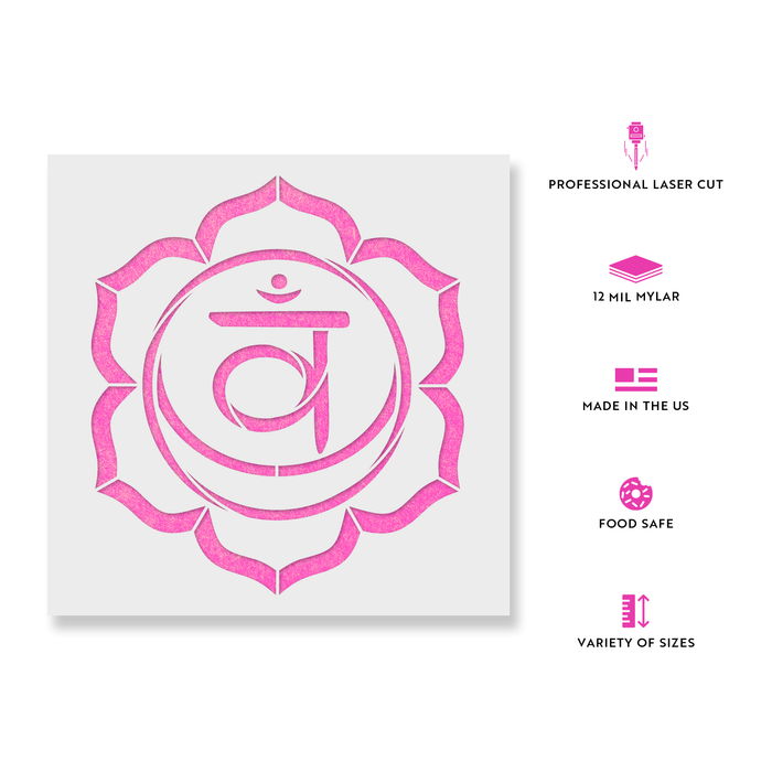 Svadhisthana Sacral Chakra Stencil