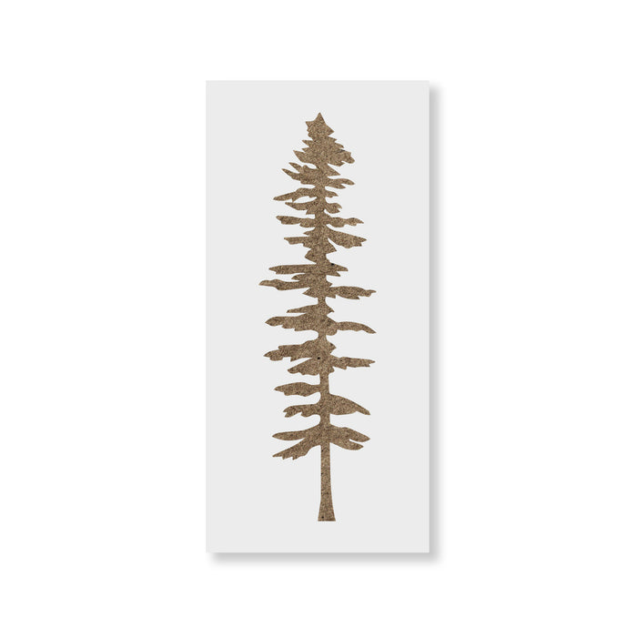 Tall Fir Tree Stencil