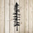 Tall Fir Tree Stencil