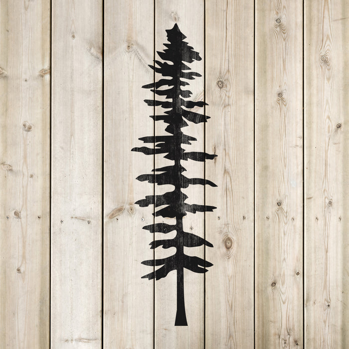 Tall Fir Tree Stencil