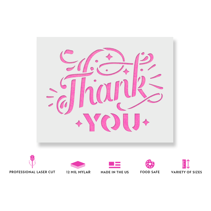 Grateful Thank you for you words - Fustelle in metallo con scritta Grateful Thank you for you words - Fustelle in metallo con scritta