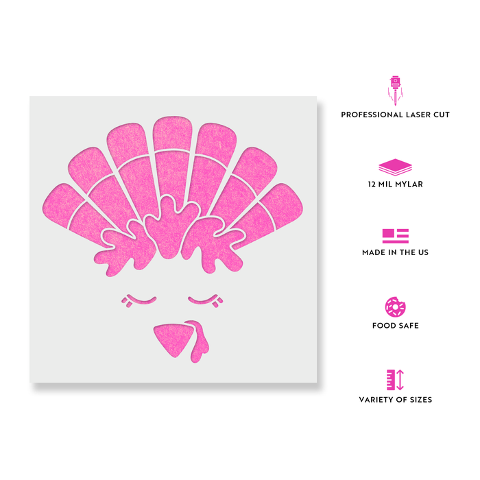 Turkey Face Stencil