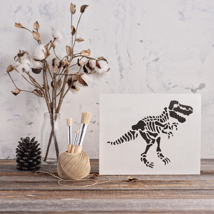 Tyrannosaurus Dinosaur Skeleton Stencil