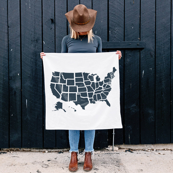 United States Map Outline Stencil