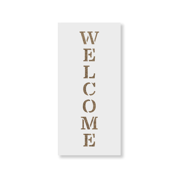 Vertical Sign Welcome Stencil - Laser-cut Sign Stencil Template vertical-sign-welcome-stencil-laser-cut-sign-stencil-template